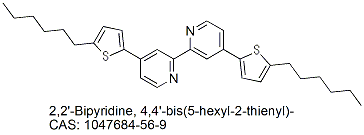 4,4'-双(5-正己基-2-噻吩基)-2,2'-联吡啶